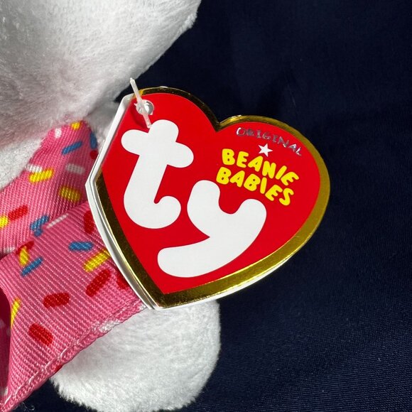 Ty Beanie Babies Hello Kitty Plush With Ice Cream Pink Sprinkles Dress - Picture 3 of 6